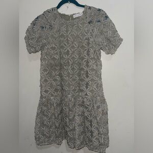 NWOT Zara Girls Floral Embroidered Dress